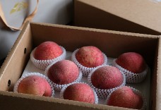 國產紅玲水蜜桃(8粒)中小果 1盒 免運